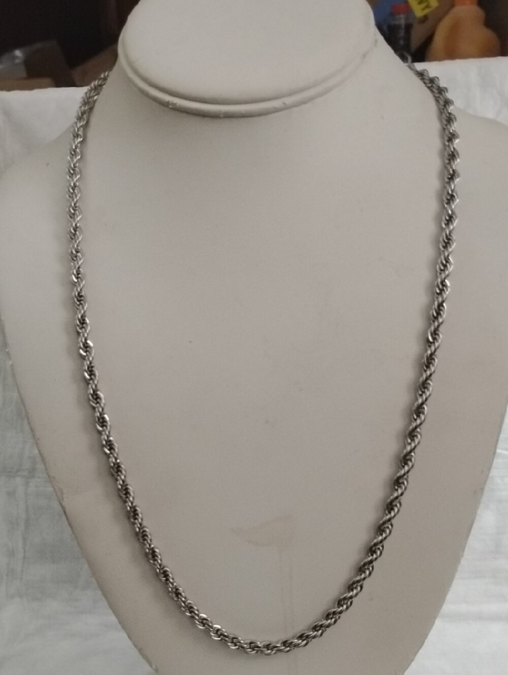 Steel by Design Rope Chain Necklace 24"